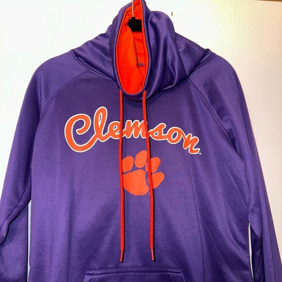 Colosseum Womens Clemson Tigers Cowl Neck Sweatshirt Medium EUC - Picture 2 of 10
